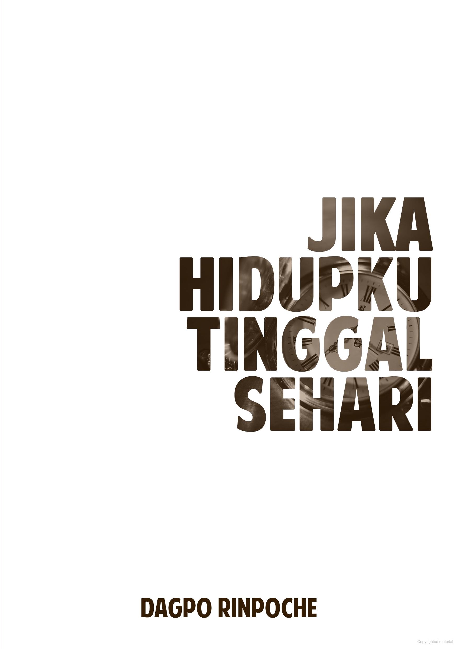Jika Hidupku Tinggal Sehari