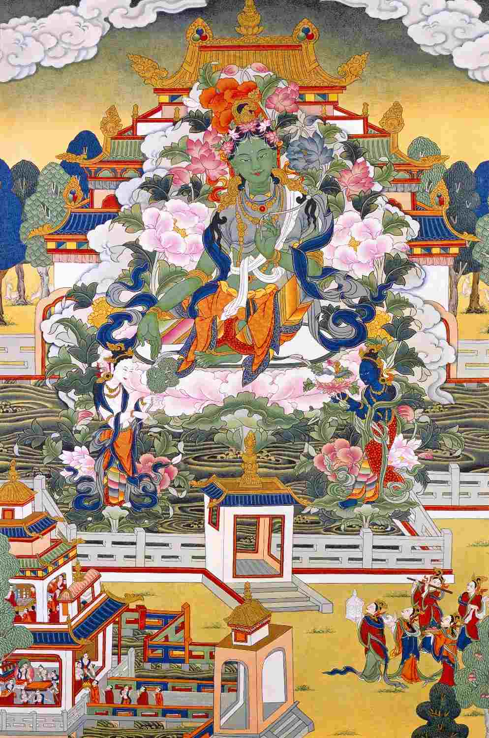 Arya Tara membebaskan makhluk dari delapan bahaya