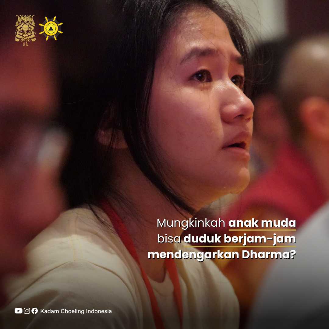 Kisah langka anak muda yang duduk berjam-jam untuk mendengarkan pengajaran ceramah Dharma