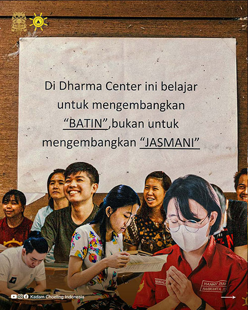 Belajar mengembangkan batin di Dharma Center Kadam Choeling Indonesia